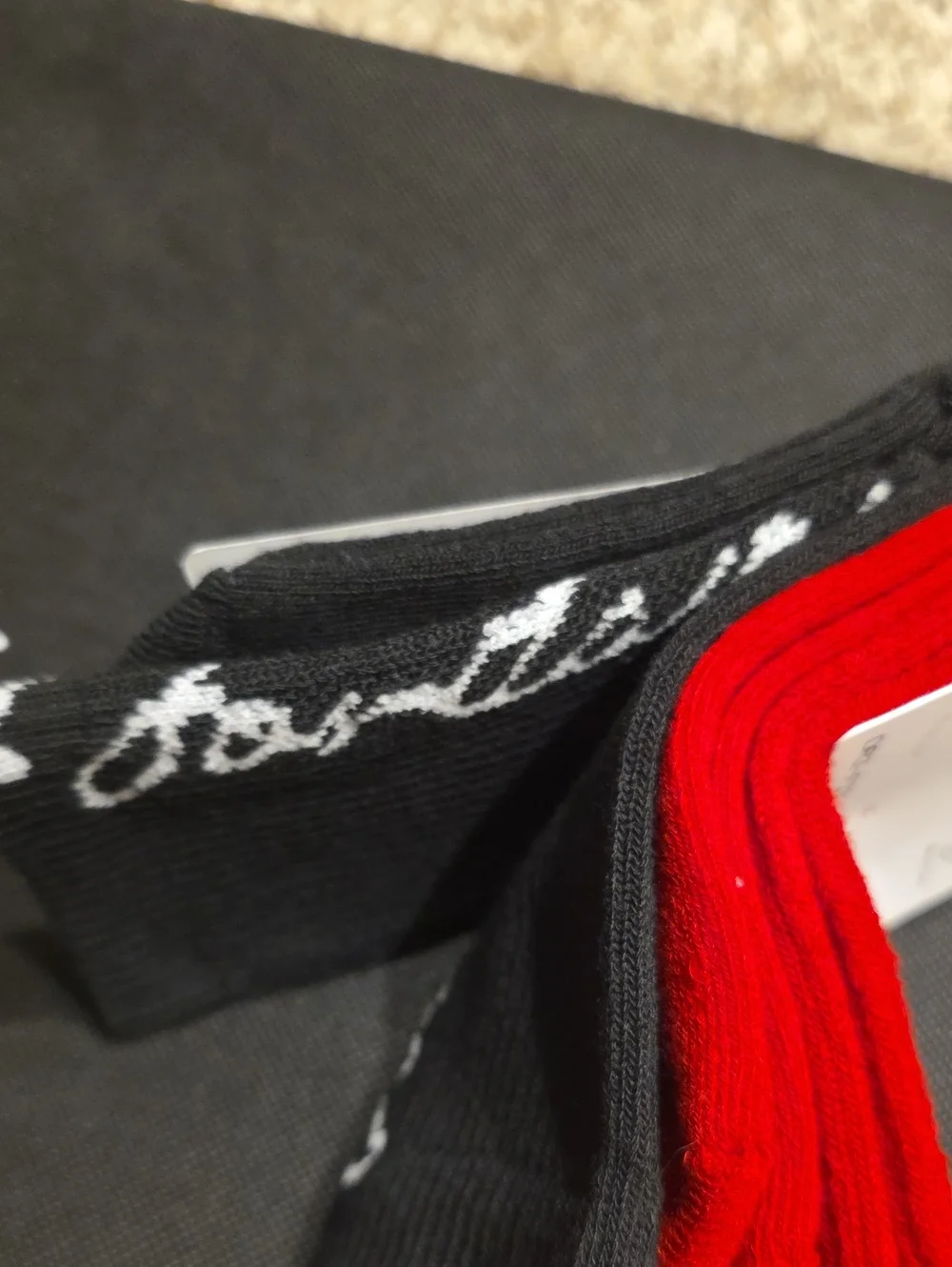 Nike Jordan Cushioned Crew Socks with Red & Black Embroidery - 2 Pack